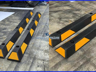 CHẶN LÙI XE CAO SU PHẢN QUANG - CHẶN BÁNH XE Ô TÔ 