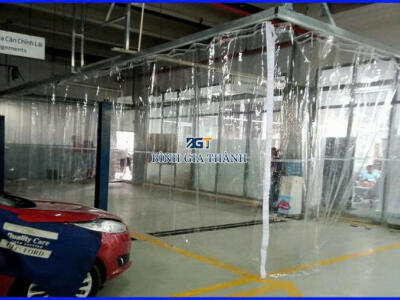 RÈM NHỰA NGĂN NƯỚC, PHÂN VÙNG TẠI KHU VỰC RỬA, SỬA XE TẠI GARA