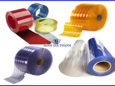 RÈM PVC NGĂN LẠNH MÀU ĐỎ