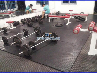 TẤM CAO SU LÓT SÀN KHU VỰC PHÒNG THỂ HÌNH