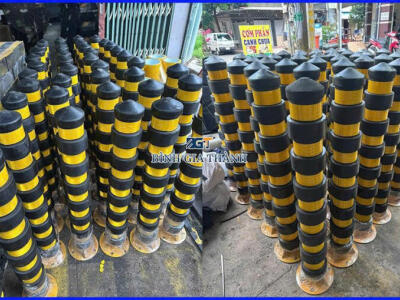 TRỤ SẮT BỌC CAO SU CHỐNG VA